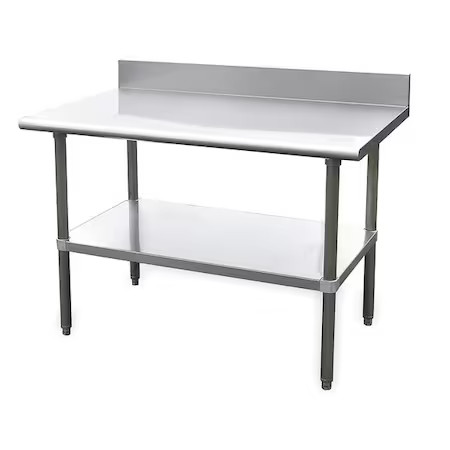 Fixed Work Table, Ss, 60" W, 30" D, 4Uek1