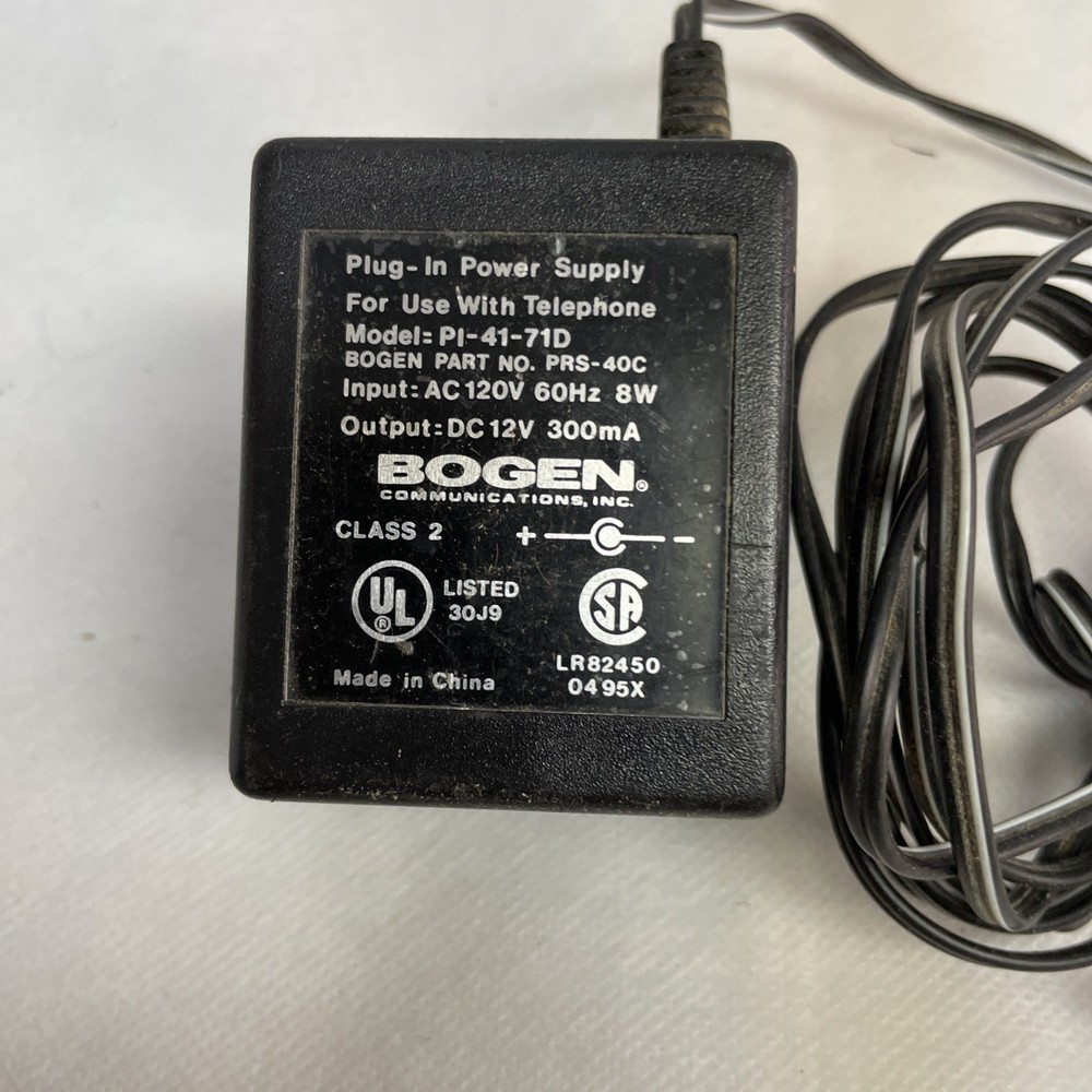 Bogen Communications PRS40C Power Supply Used