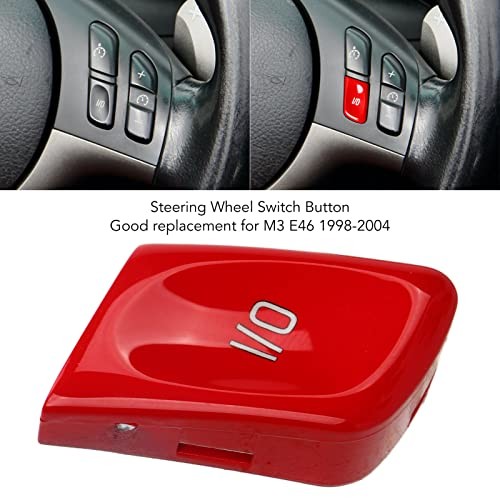 Steering Wheel Control Switch Button for M3 E46 19982004, Movement Mode IO Red