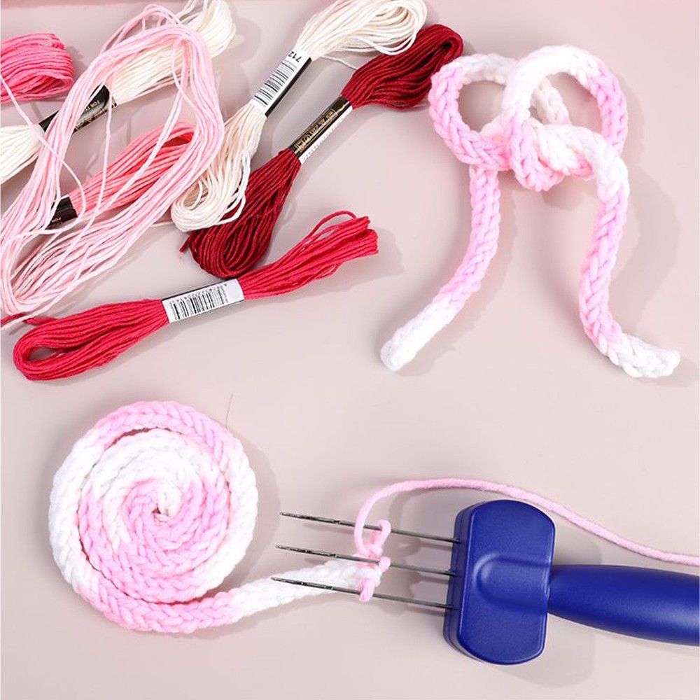 Cord Knitting Tool Latch Hook Cord Knitting Tool 3-Needle 4-Needle