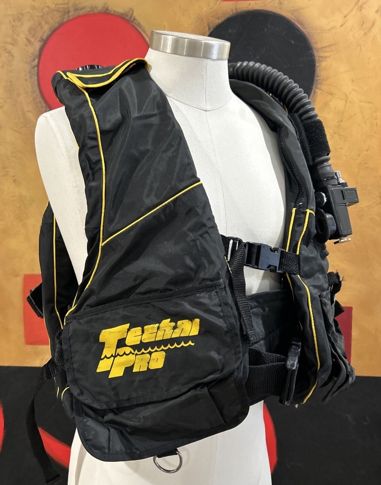 Techni Pro Scuba Diving Yellow Vest Size LARGE