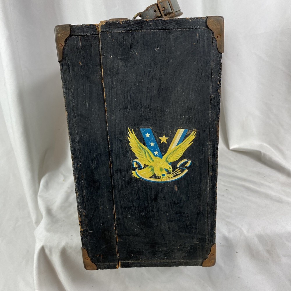 Original WWII US Navy Air Transport Personal Case w/ Pinups Pilot Named