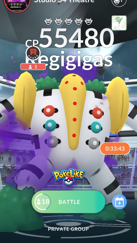 Shadow Regigigas Remote Raid Invite - Pokemon Go EASY WIN Full Lobby