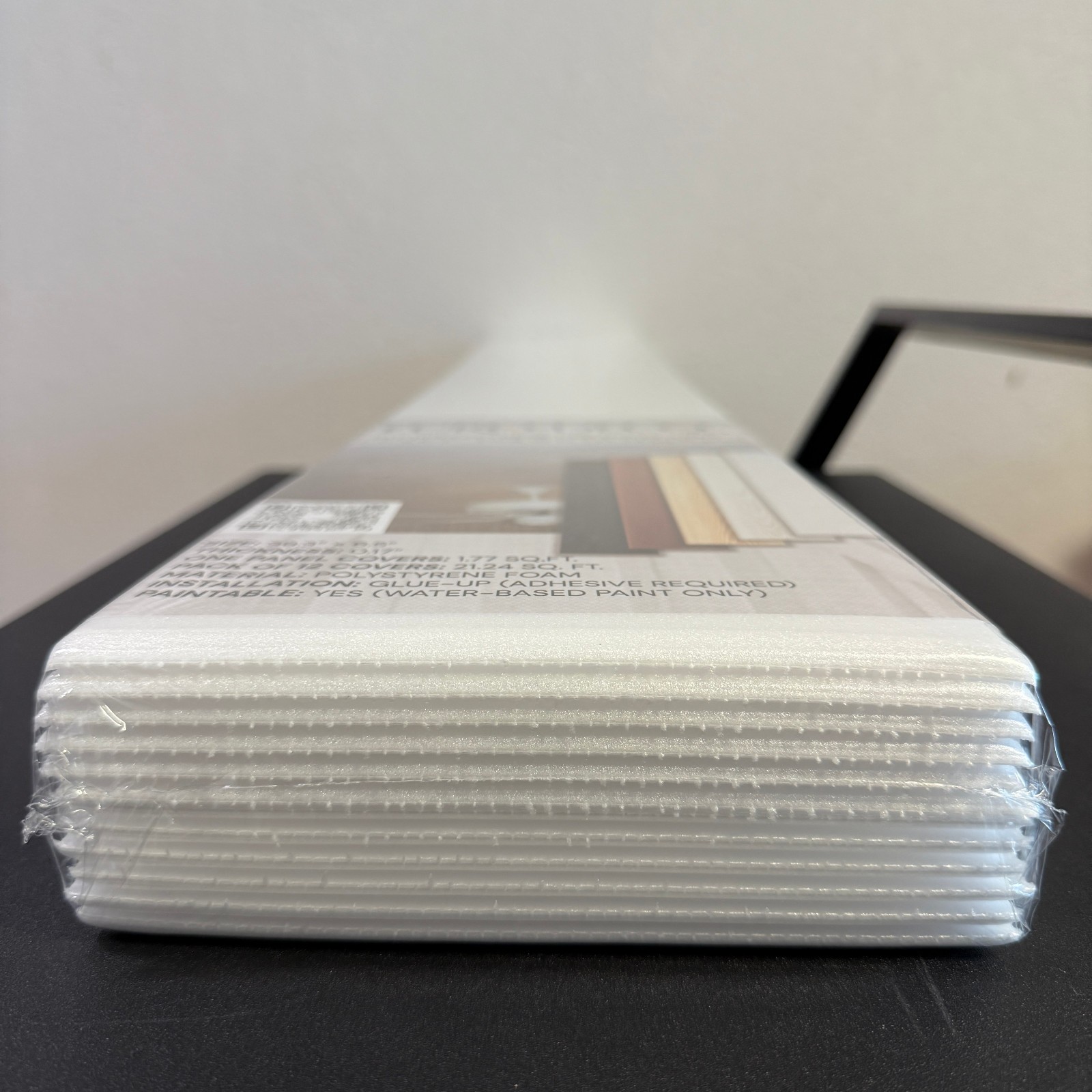 DIY Styrofoam Ceiling planks/Panels White - Glue up on popcorn. Pack of 120 pcs