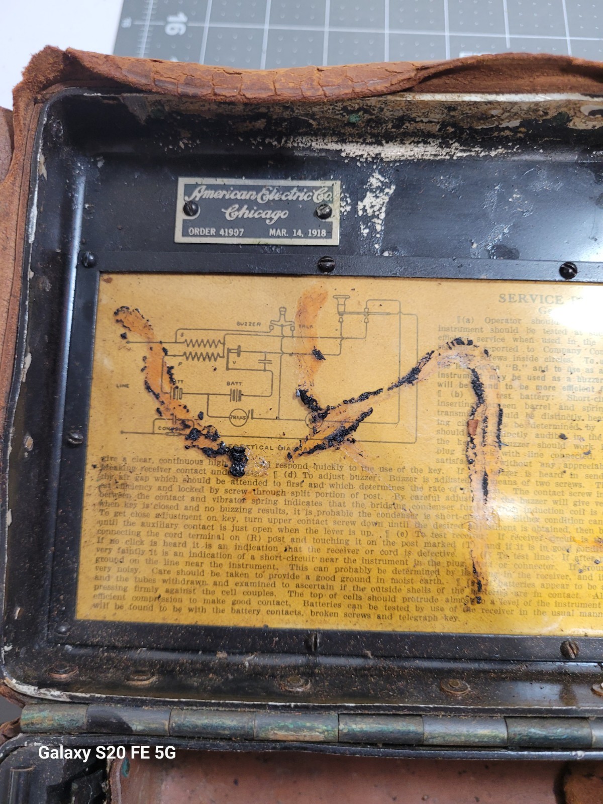 WWI-US Army Signal Corps -SERVICE BUZZER-Model 1914-American Electric Co