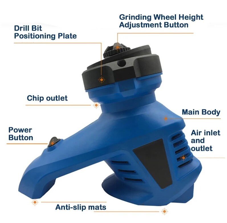 95W Electric Drill Bit Sharpener Automatic Drill Bits Grinding Machine 110V