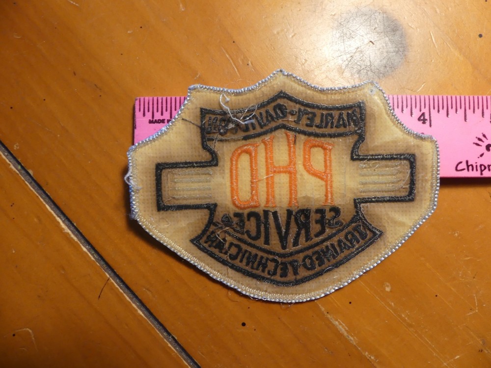 Harley-Davidson PHD Service Trained Technician Patch 4" x 3" Embroidered UNUSED