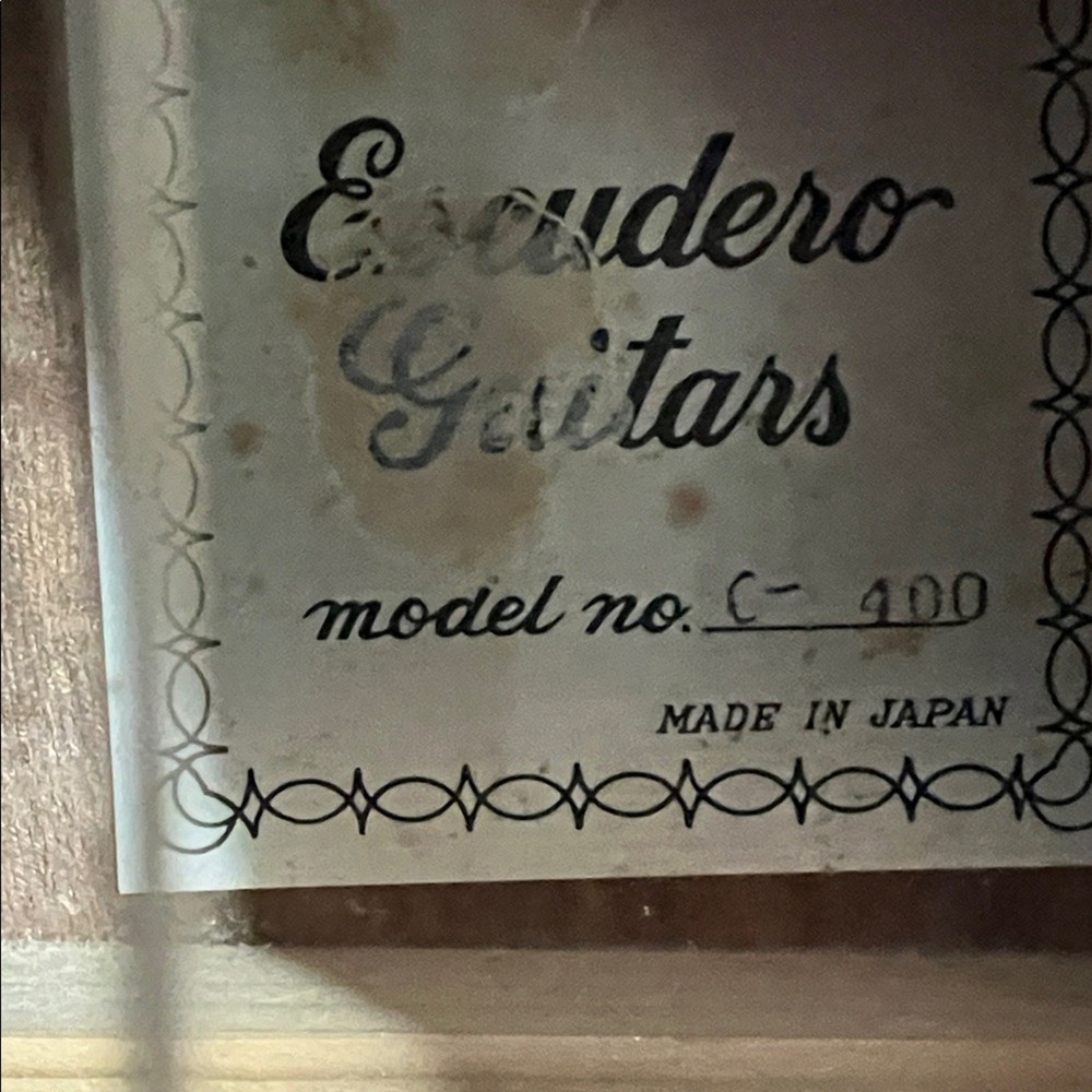 Escudero C-400 Nylon String Classical Guitar