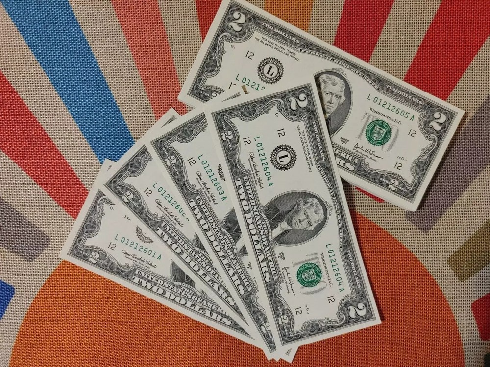 2003 A - $2 Two Dollar Bill - Uncirculated from BEP Pack