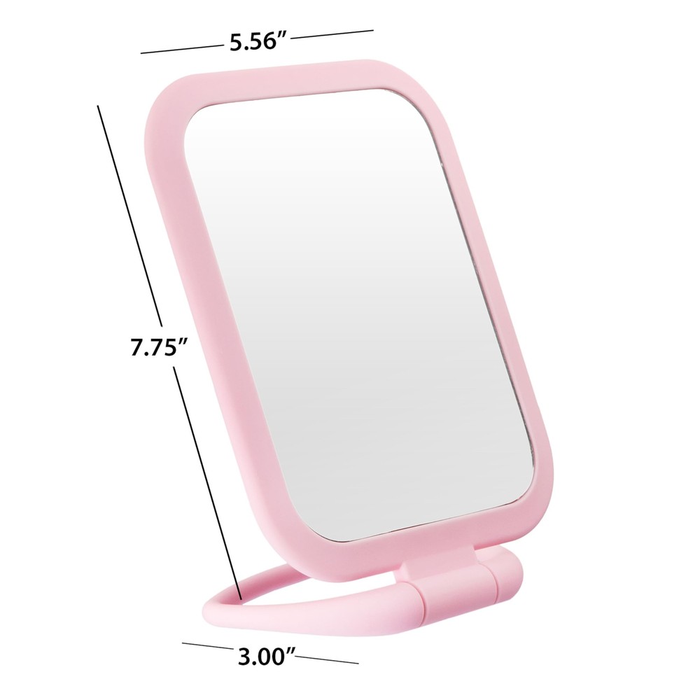 Expressions Premium Soft Touch Rotating Mirror with 1x/2x Magnification - Rec...