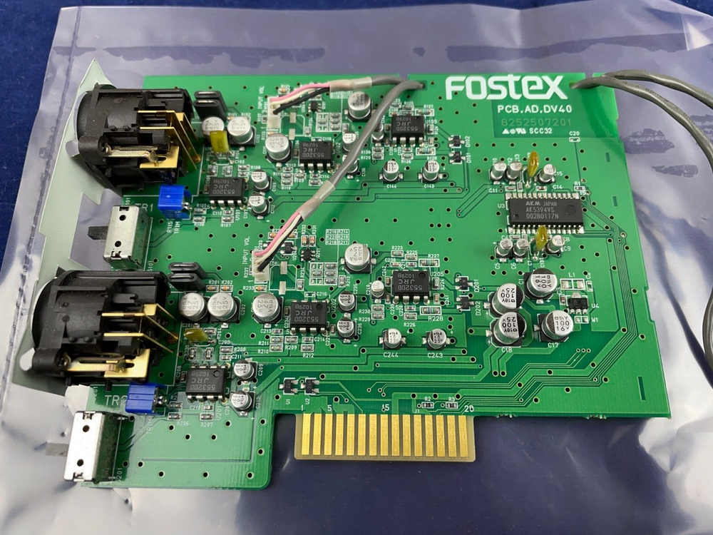 Fostex DV40 DVD Master Recorder Replacement input card 8252507201
