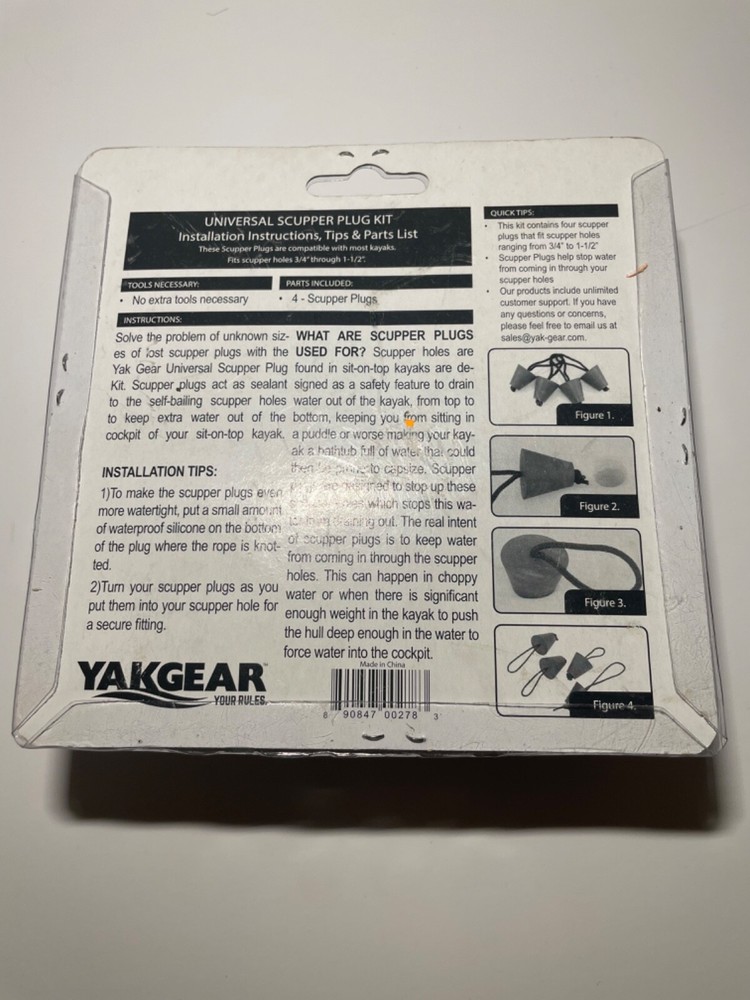 YakGear Universal Scupper Plug Kit