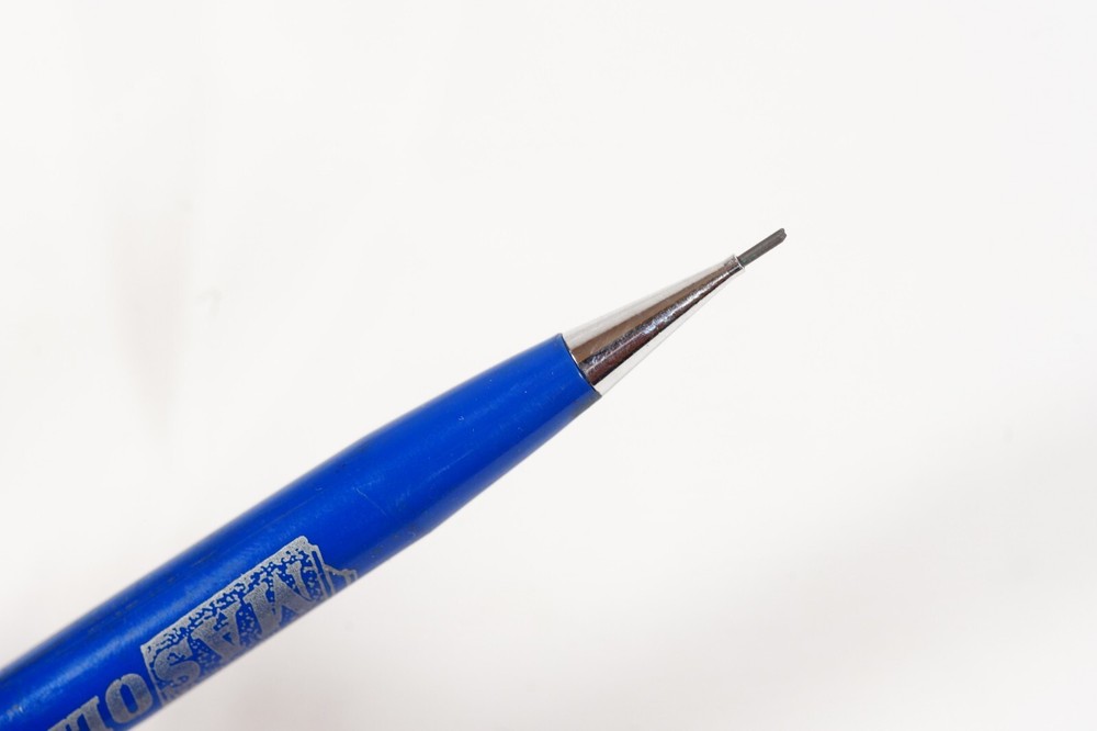 Masolite Advertising Scripto Blue & White Mid-Century Mechanical Pencil