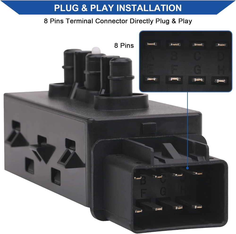 Front Left Driver Side 6 Way Seat Adjustment Switch Compatible with Chevy Silver