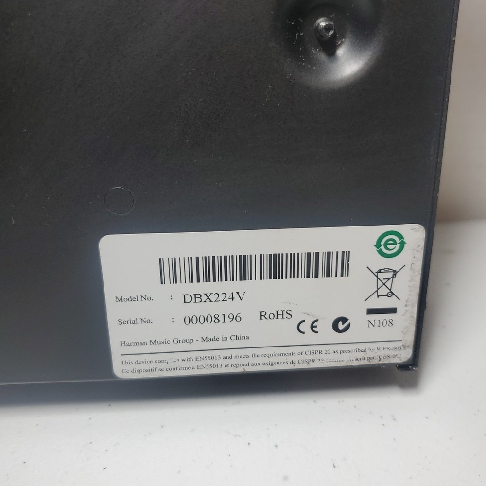 DBX AFS224 Dual Channel Advanced Feedback Suppression Processor