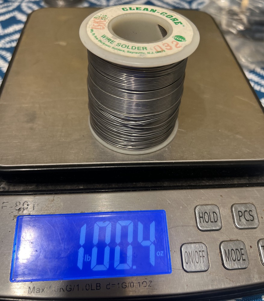 1 Lb Bow 63/37 .032 Clean -Core New Roll