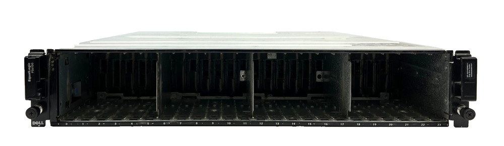 Dell EqualLogic PS6100 E04J 24SFF Storage Array 2x E09M001 Control Module 2x PSU