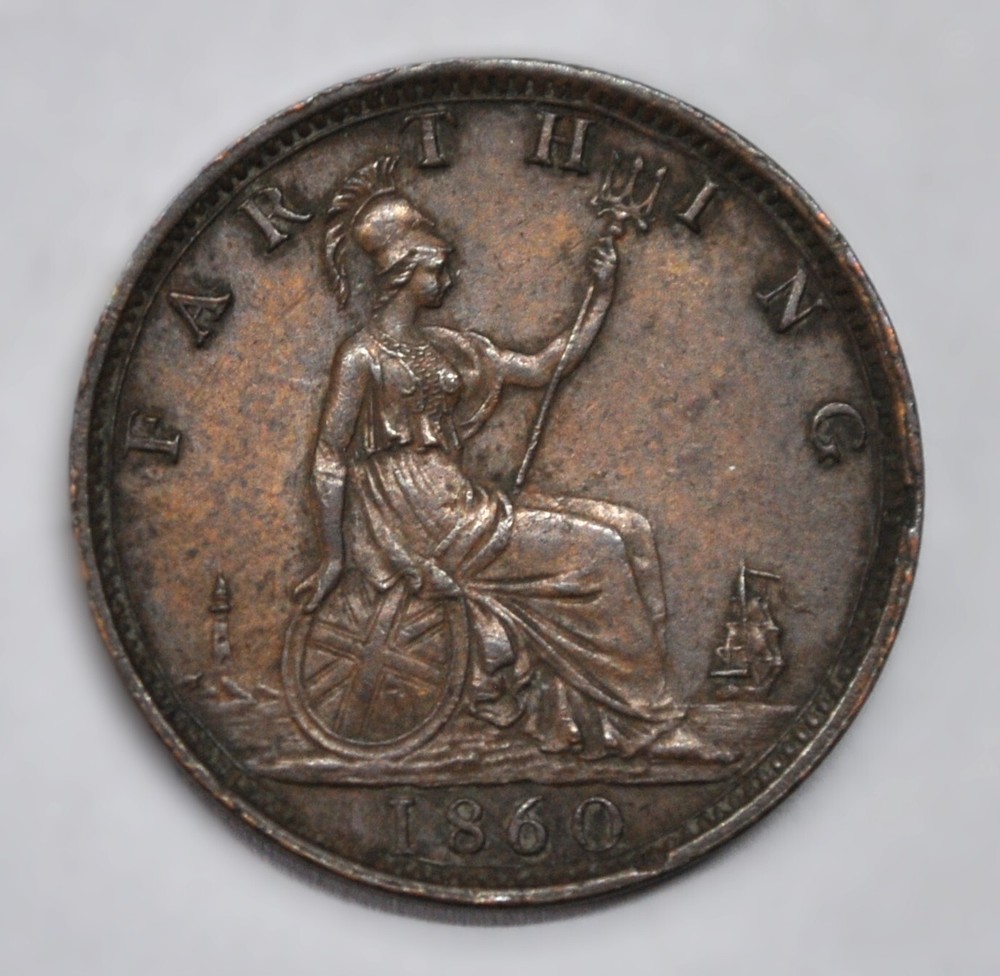 1860 Great Britain Farthing