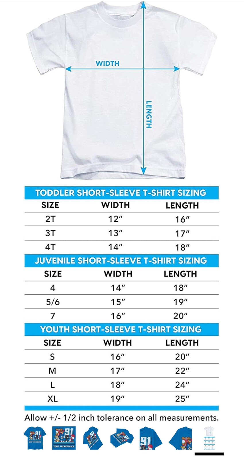 Boys T-shirt /Sega Sonic Hedgehog Shirt-Featuring Sonic, Tails And Knuckles-