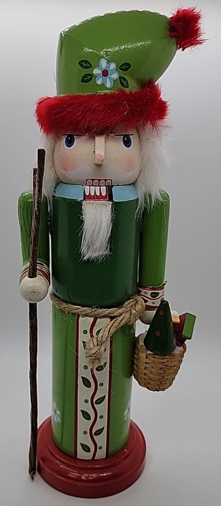 Santa Nut Cracker Green