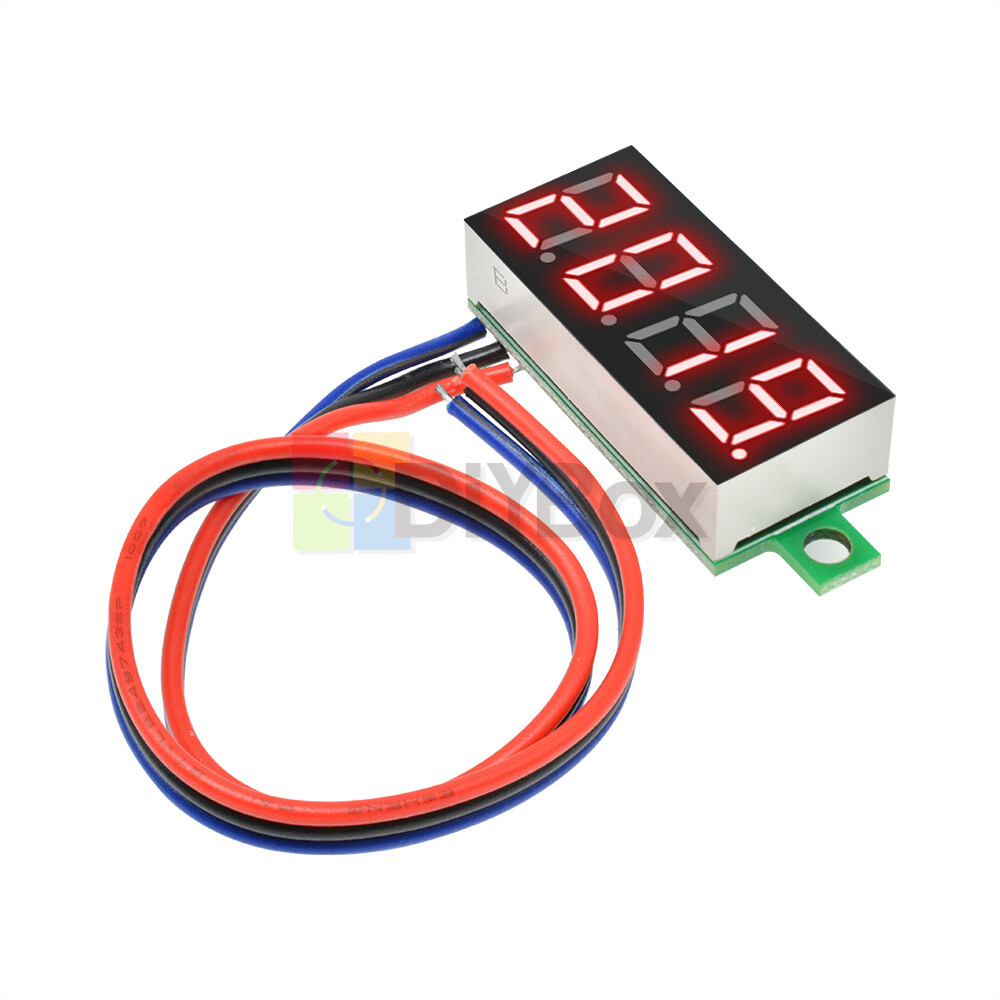 DC 0-100V 0.36 " 4-Digit Digital Voltmeter LED Voltage Tester Panel Meter 3-Wire