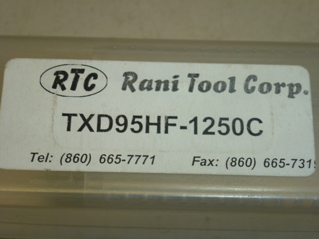 NOS! Rani Tool RTC INDEXABLE ENDMILL w/ COOLANT THROUGH, TXD95HF-1250C