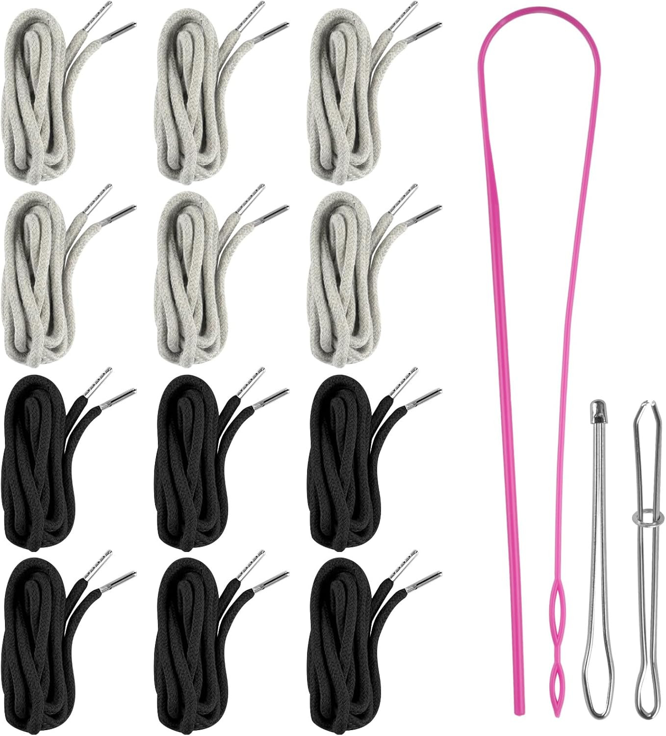 12 Pcs Drawstring for Sweatpants 60 Inch Hoodie String Replacement Drawstri...