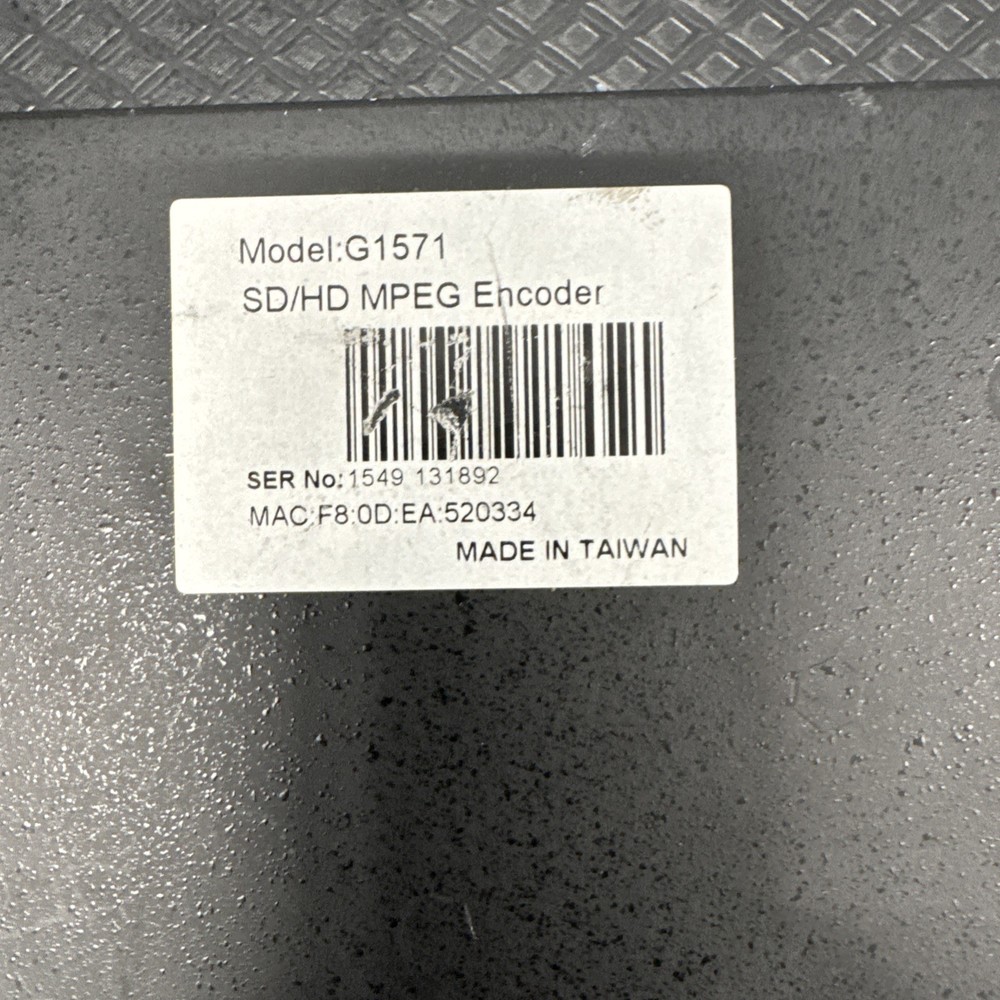 Safari Montage SD/HD MPEG Encoder, Model G1571 . Works