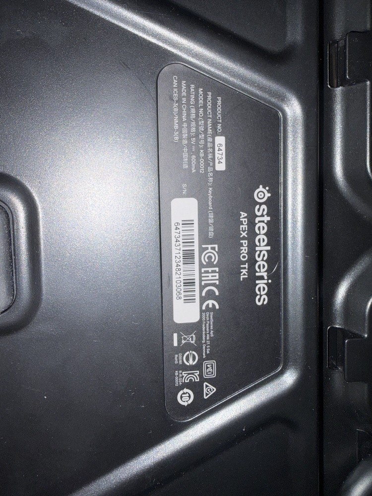 SteelSeries Apex Pro TKL Mechanical Wired (2019) (only one not both)