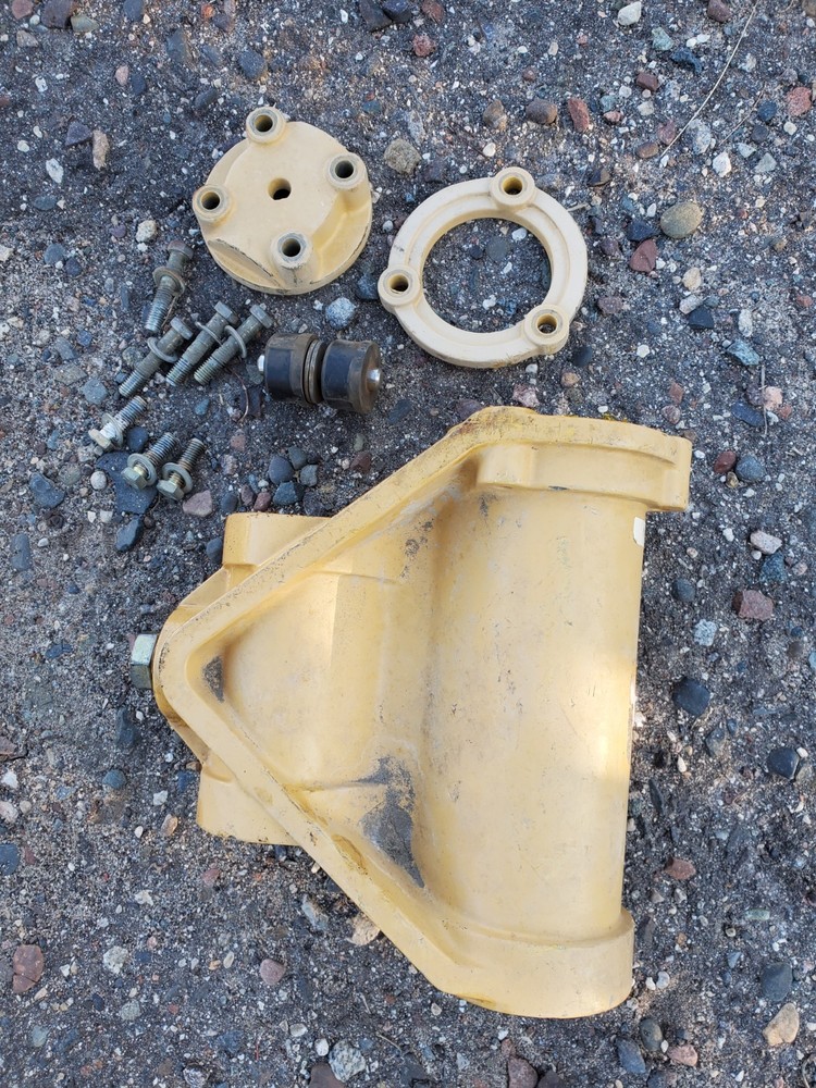 TOPCON GPS VIBE POLE Base For GRADER DOZER Mast Yellow Bushing