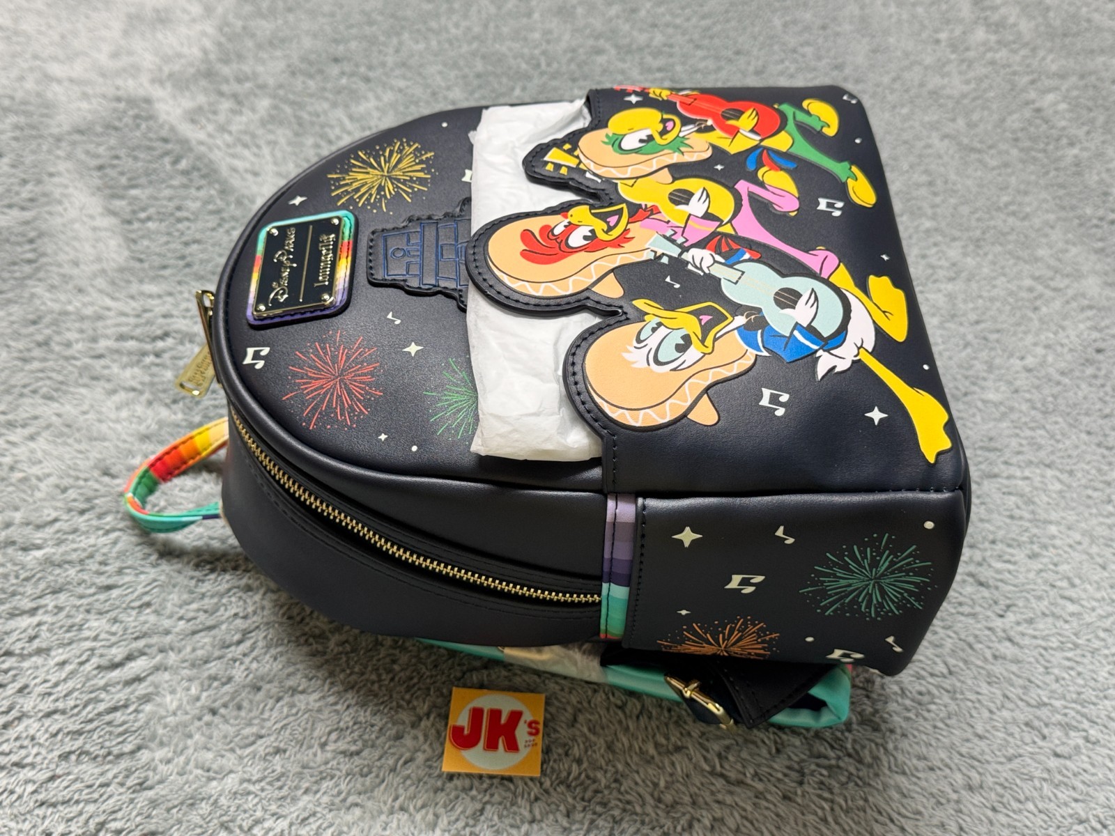 NEW Disney Parks Loungefly Mini Backpack Three Caballeros Donald Duck Mexico