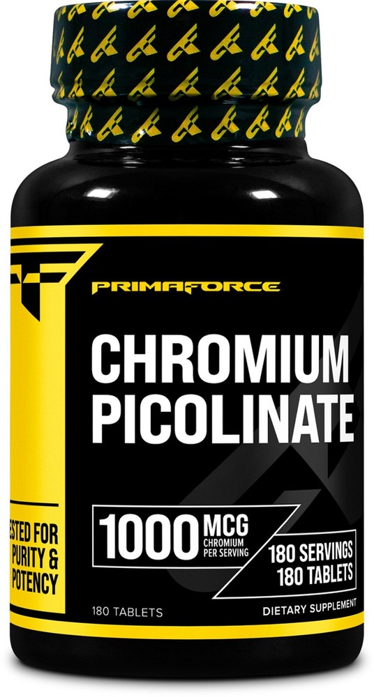 PrimaForce Chromium Picolinate 1000mcg, 180 Tablets