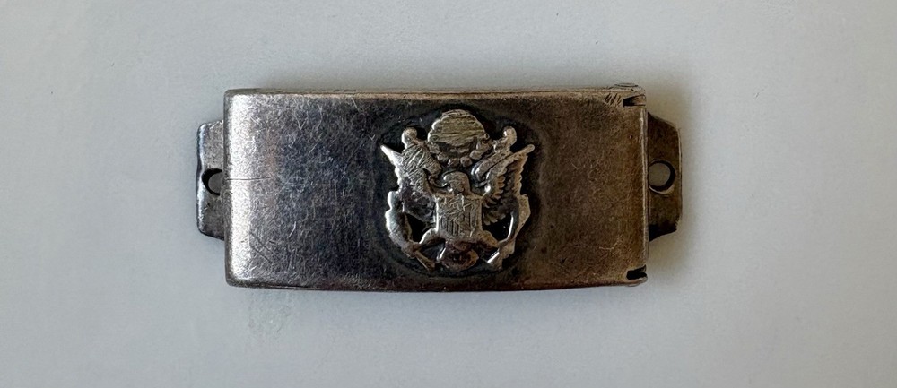 World War Two Us SterlingID  Bracelet Lee Moore Army Possibly Officer