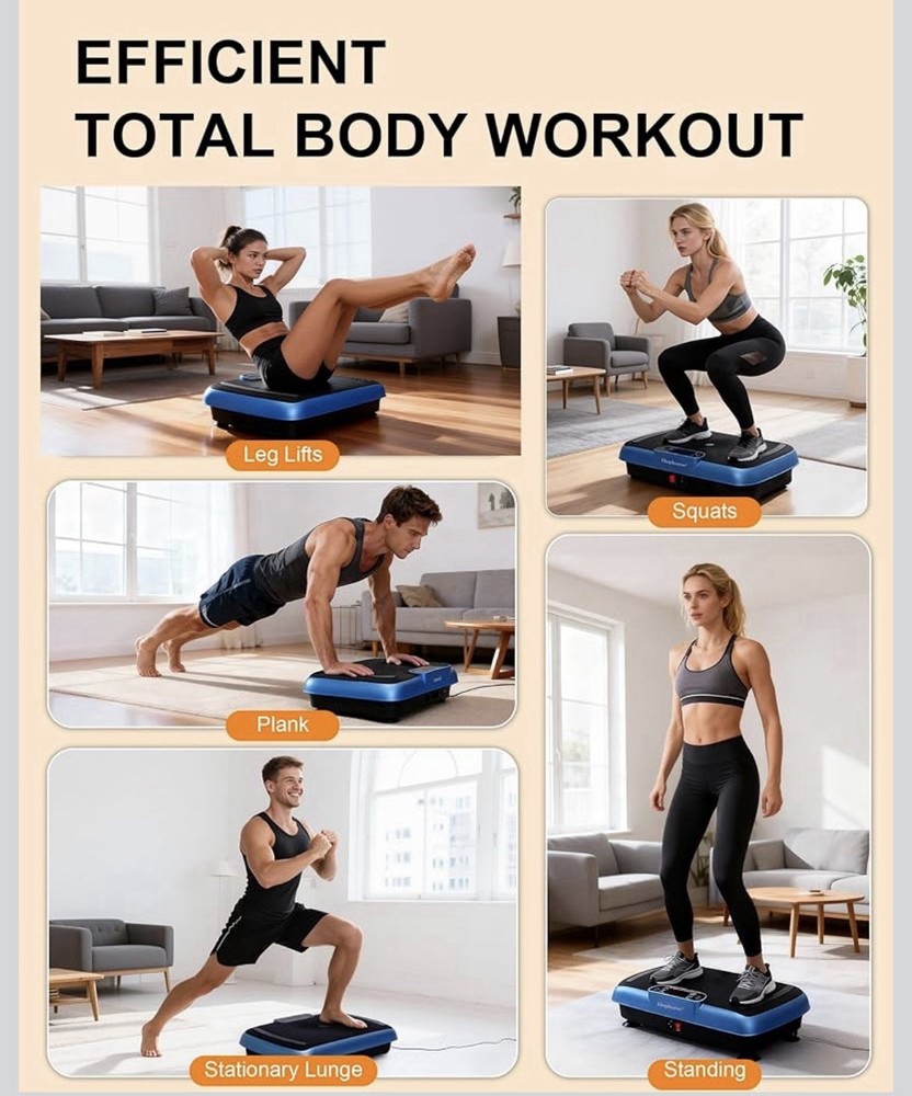 Vibration Plate Exercise Workout Equipment Machine -...