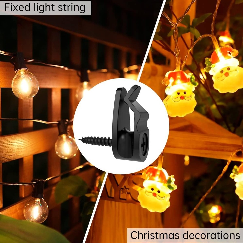String Light Hanger Hooks,Screw in Hooks for Hanging Christmas Light,...
