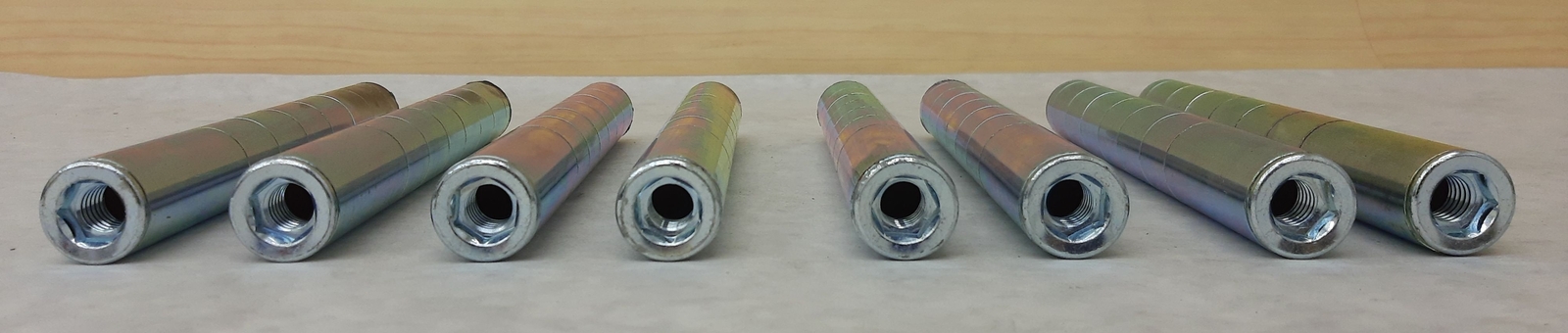 Qty 2 Shelving Inc 4 Pack 9" Chrome Wire Shelving Posts (8 Posts) SI-P14C *READ