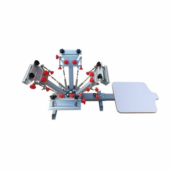 US 4 Color Silk Screen Printing Press Machine with Micro Registration