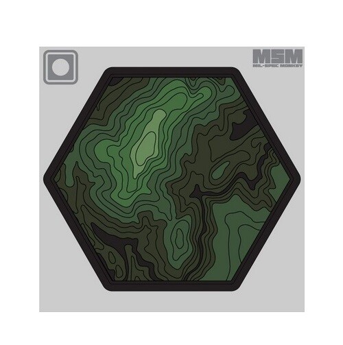 Morale Patch Milspec Monkey MSM Topo Map 1 V1 / Topographic Map - FOREST - NEW!