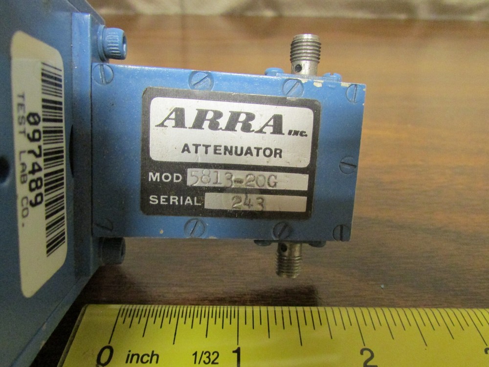 ARRA 5813-20G 20dB Continuously Variable RF SMA Microwave Attenuator With Dial