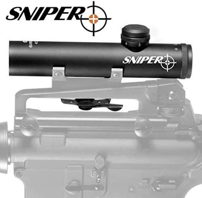 SNIPER 4x20 Grunt Compact Rifle Scope w/ See through Mount
