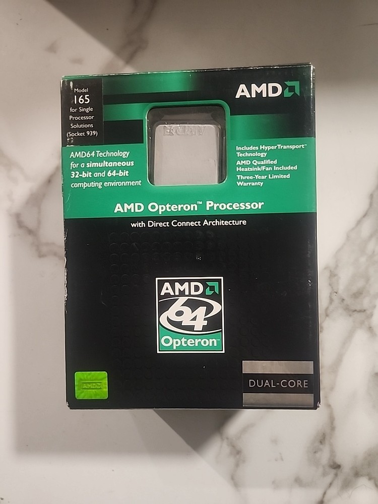 AMD 64 Opteron Processor Model 165 Dual Core Processor NEW Open Box