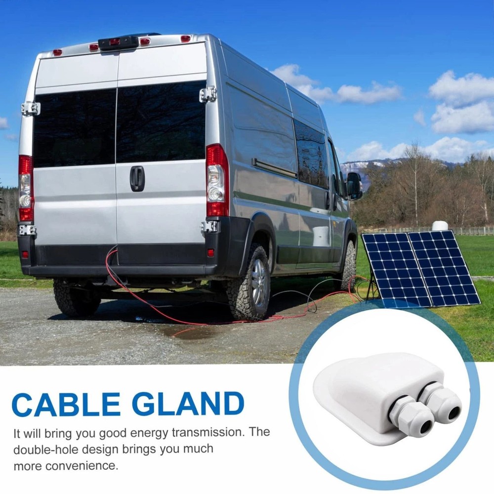 Universal Waterproof Junction Box for Solar Panel Cable Entry and Protection