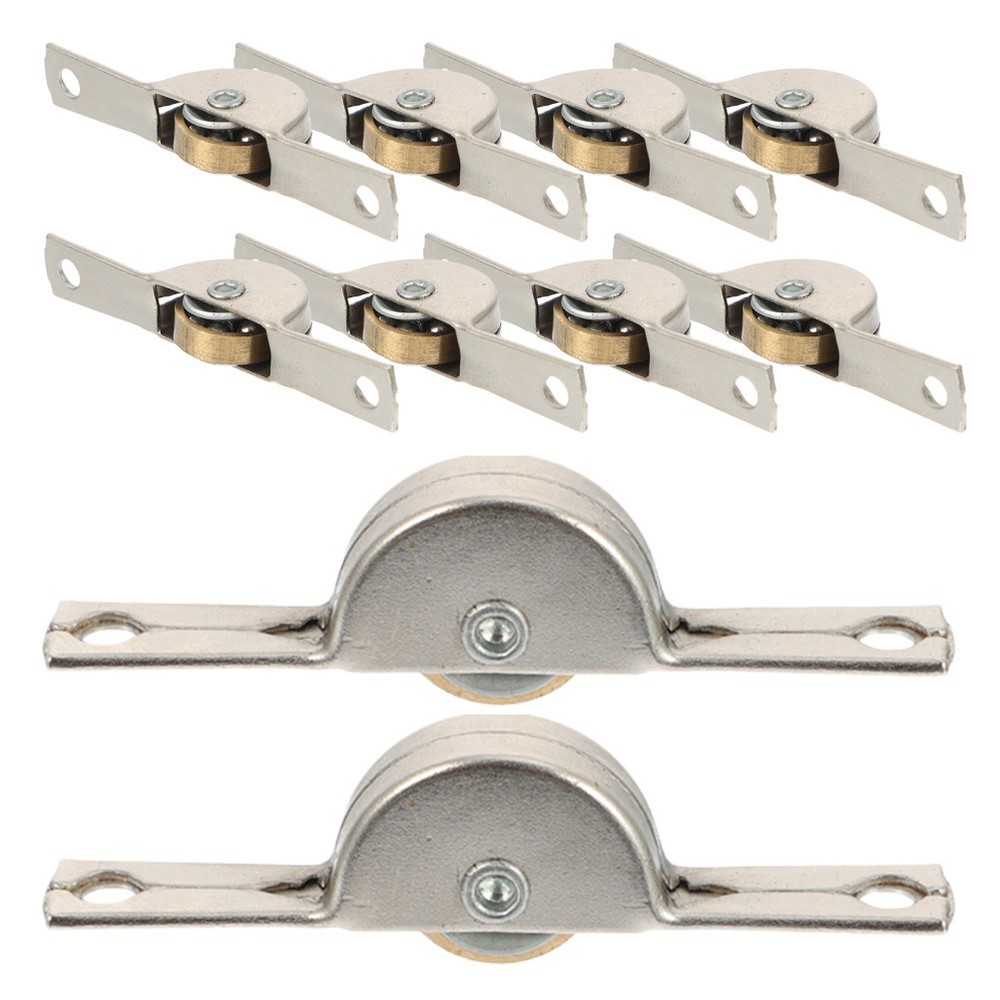 10 Pcs Sliding Door Wheels Roller Closet Rollers Replacement for Doors