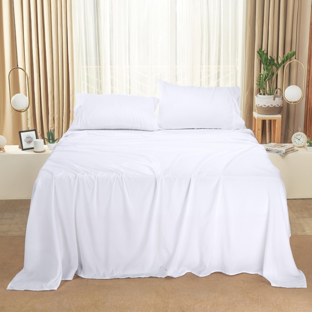 Utopia Bedding Queen Sheet Set – 4 Piece Bed Sheets for Queen Size Bed, So