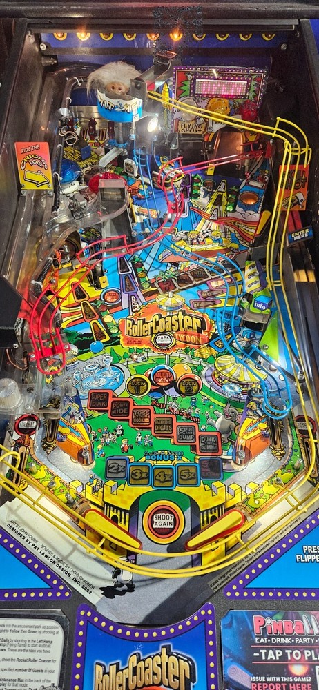 ROLLER COASTER TYCOON Pinball Machine - Stern 2002 - 2433