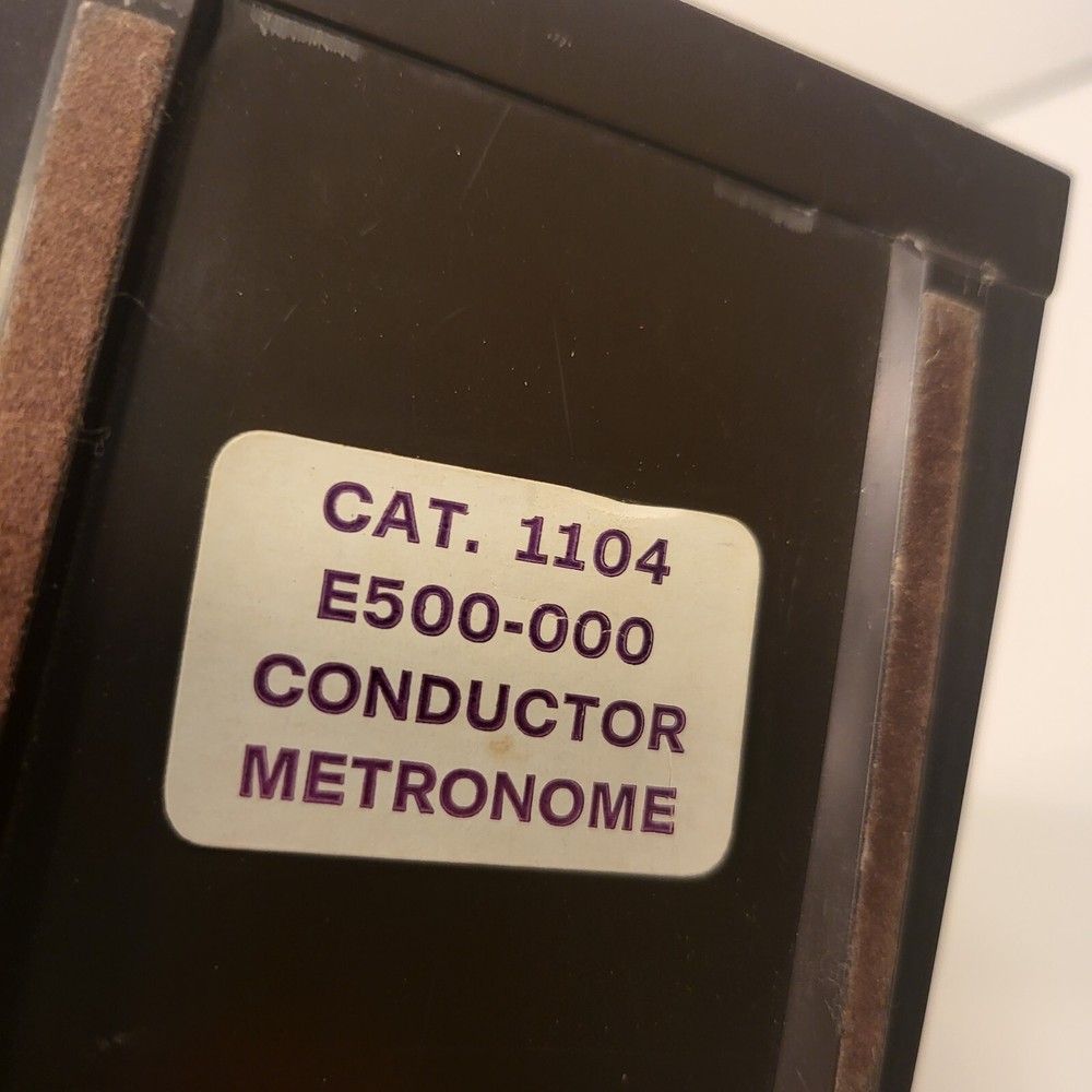 Vintage Seth Thomas Metronome E500-000 Wind Up Works
