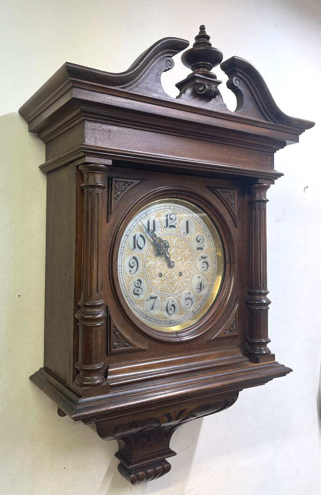 Large Antique German Gustav Becker Wall Clock *