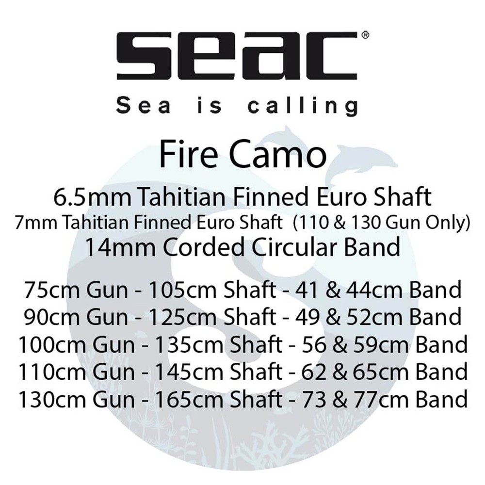 Seac Fire Camo Speargun 110 cm Open Box