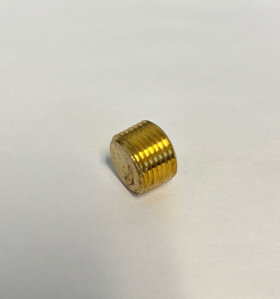 3/8 MNPT Countersink Hex Plug, Brass - BFCC-095