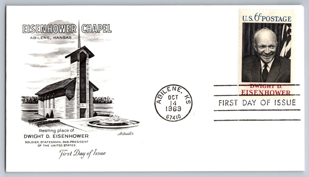 #1383 Dwight Eisenhower FDC